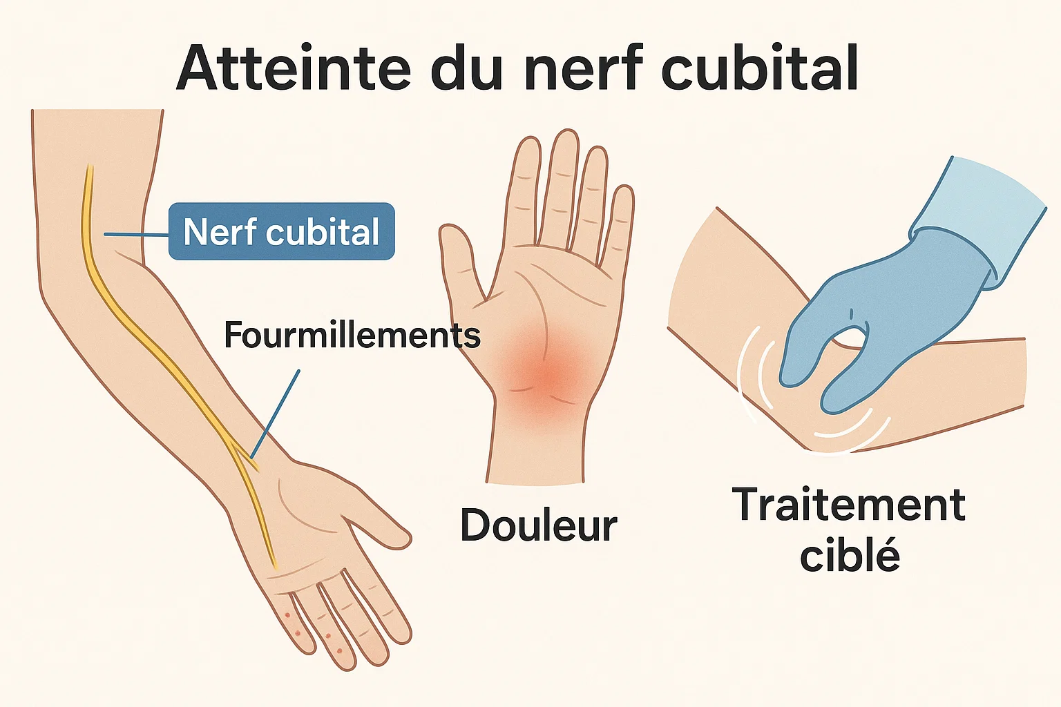 atteinte du nerf cubital
