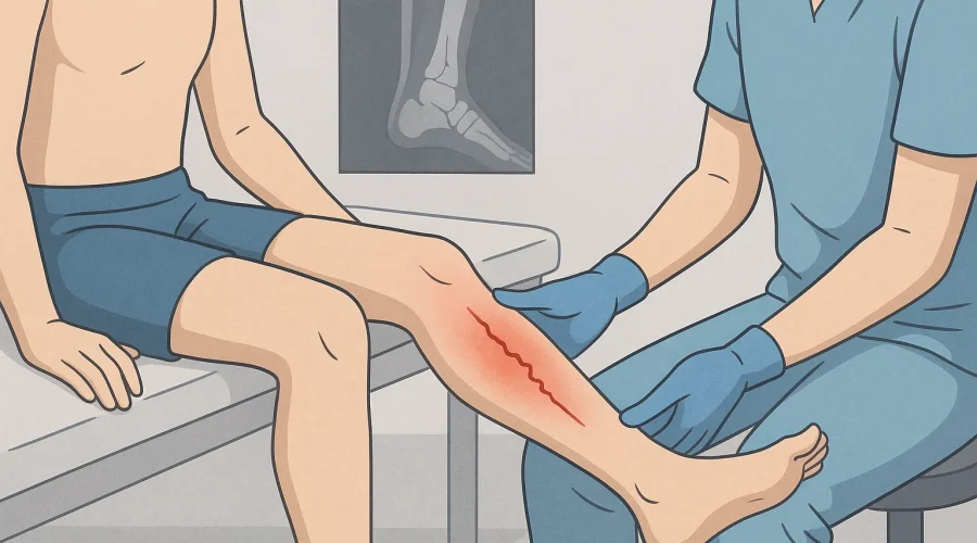 fracture de stress jambe