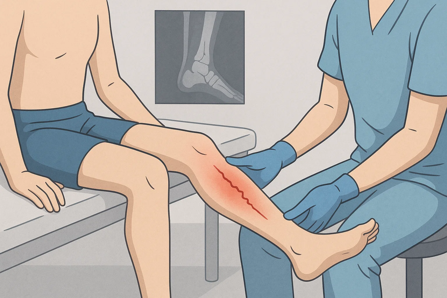 fracture de stress jambe