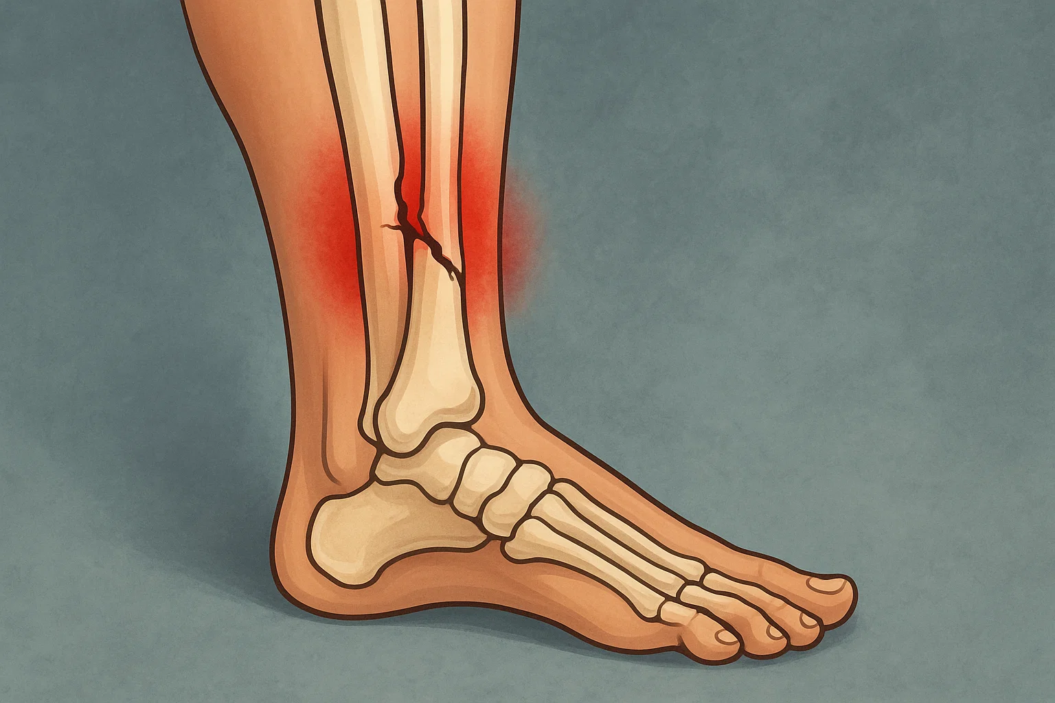 fracture du tibia