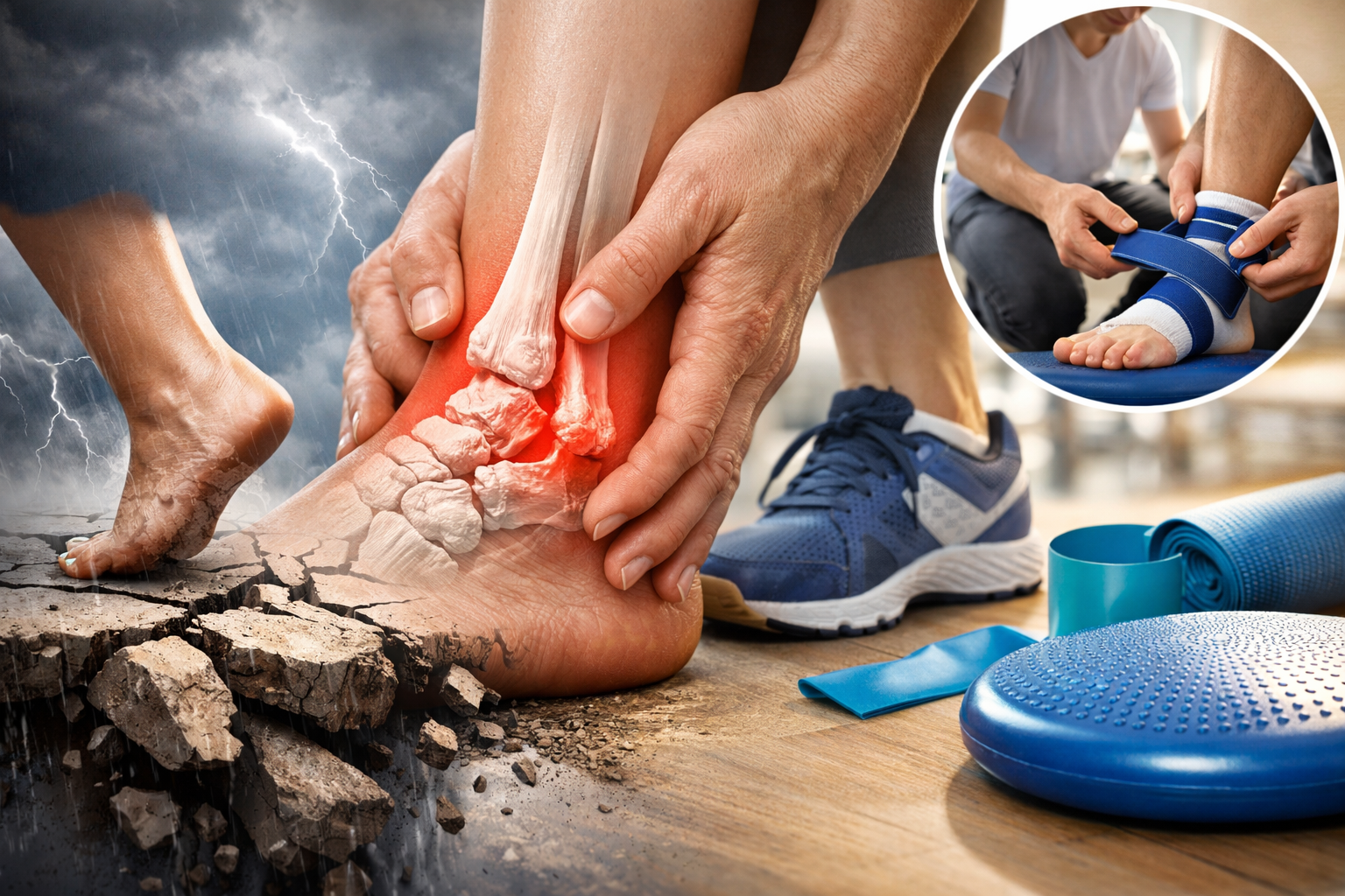 instabilité de la cheville